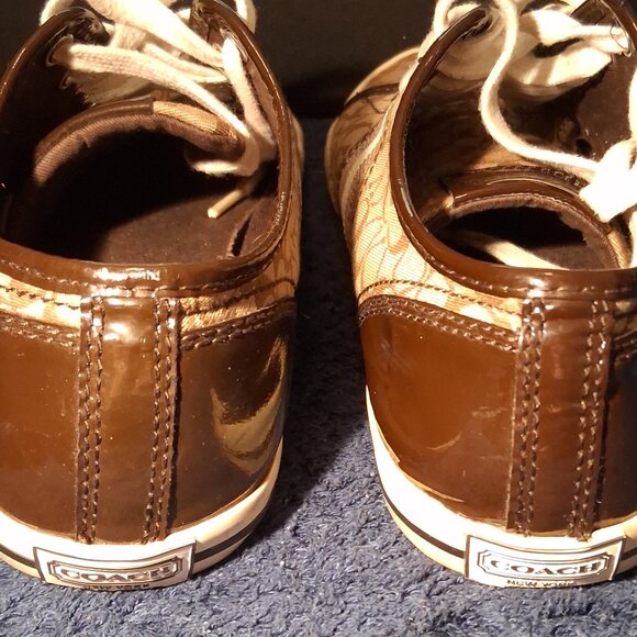 Coach Frances Signature Canvas Low-Top Sneakers Size 8B with Original Box - Picture 7 of 16